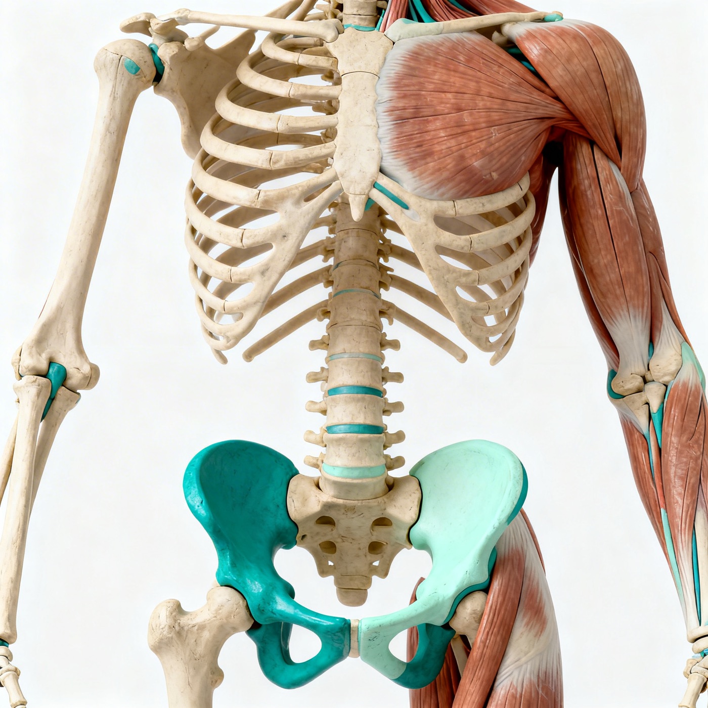 Anatomisches Modell – Osteopathie Behandlung Knochen und Gelenke